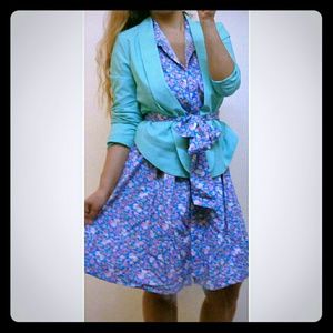 Thre3 Floral Sleeveless Button-Down Dress